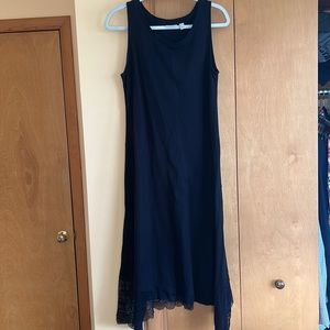 LOGO black tank maxi dress size Medium